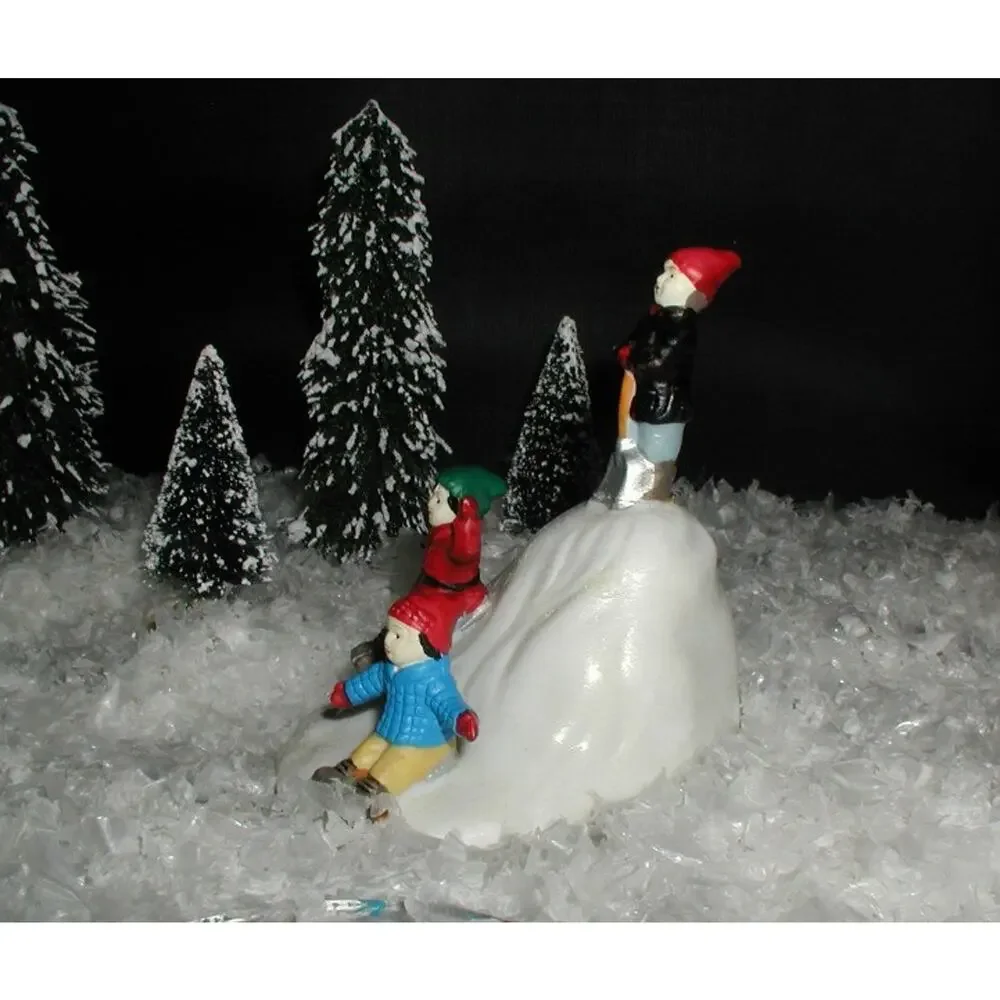 It's a Wonderful Life George & Harry Sledding Hill w/Shovel Village Figure NEW!
